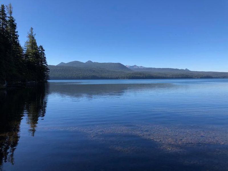 Sunset Cove Campground on Odell Lake