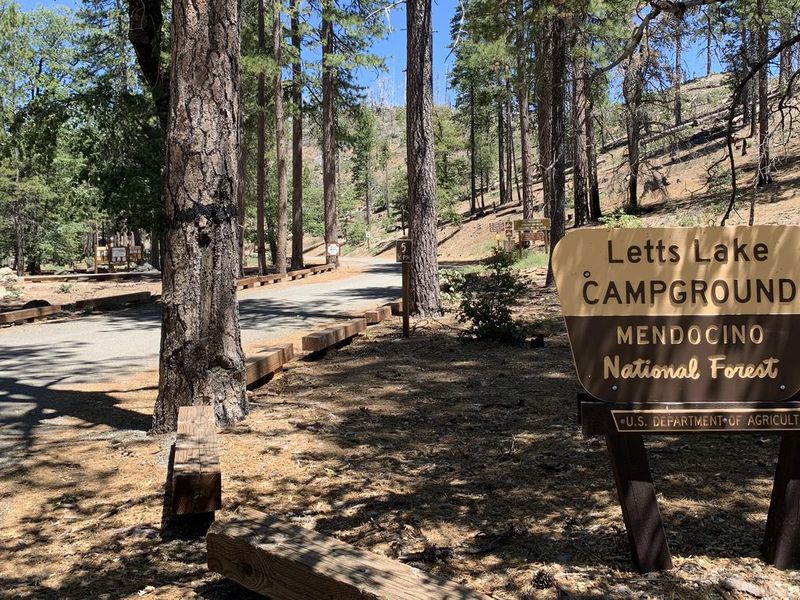 Letts Lake Campground Sign