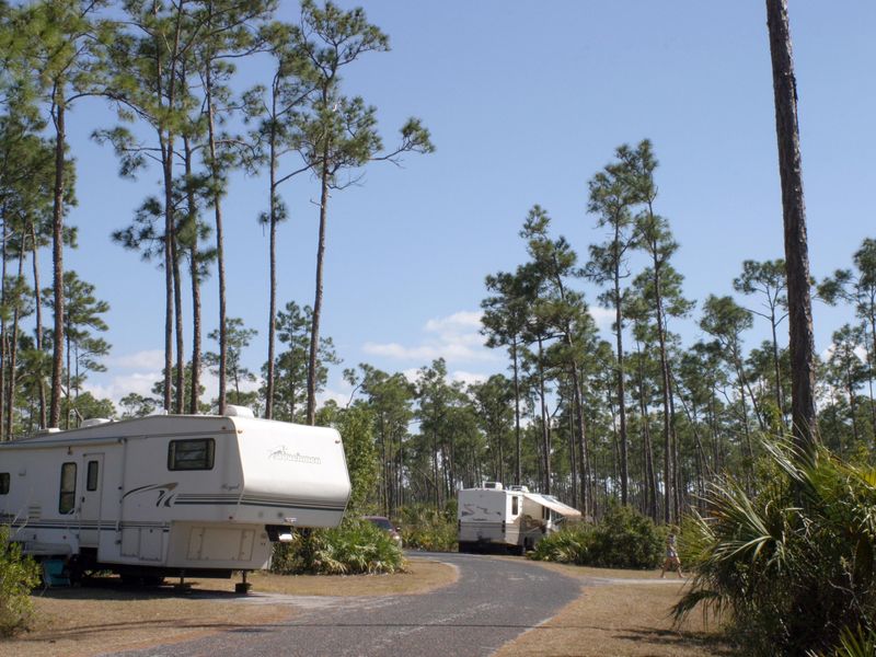 RV camping at Long Pine Key campground