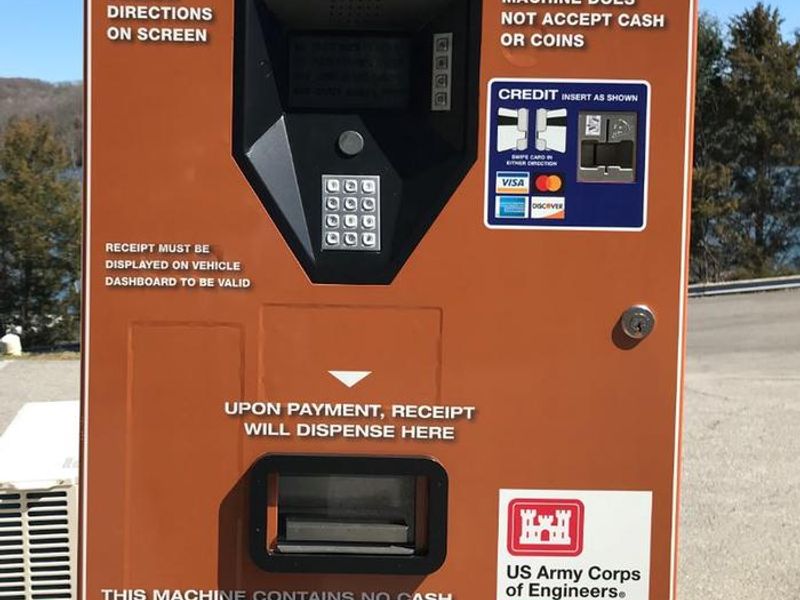 DAY USE AUTOMATED PAY STATION-PAY DAY FEE OR PURCHASE ANNUAL PASS.  CARD ONLY