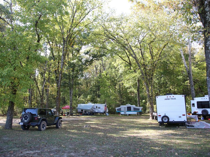 Due to the flat terrain, Gooseneck is a popular RV/camper location.