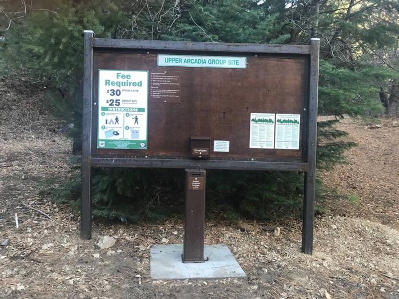 Upper Arcadia Fee Board