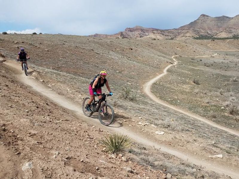 Mountain bikers heading out on Prime Cut