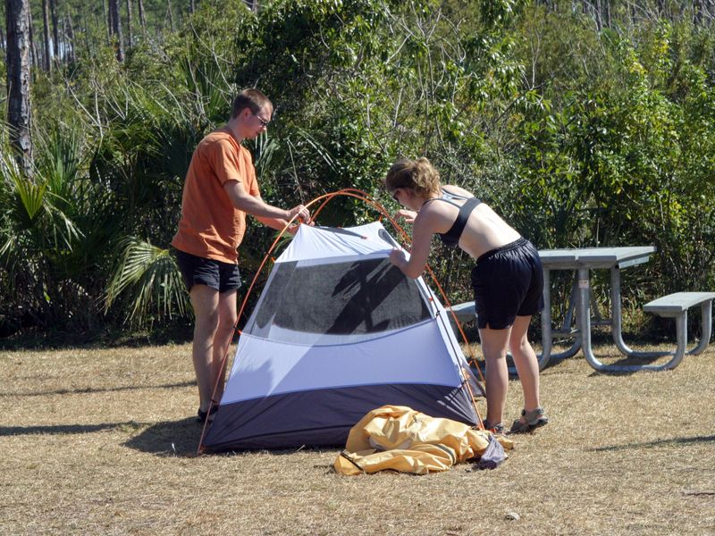 Camping at Long Pine Key