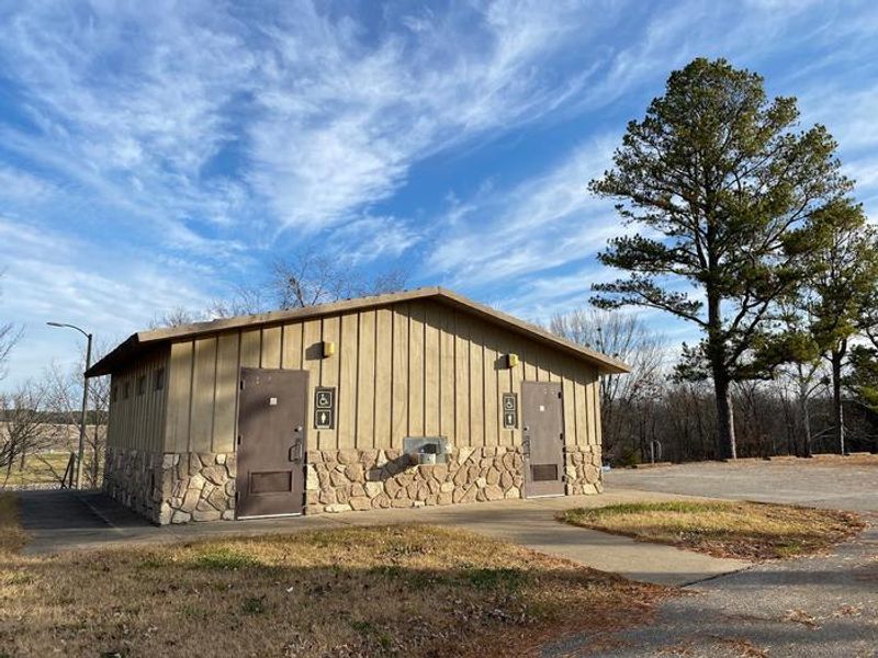 Restroom facilities at Spillway Recreation Area