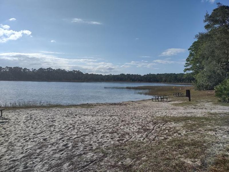 The beautiful shore of Clearwater Lake