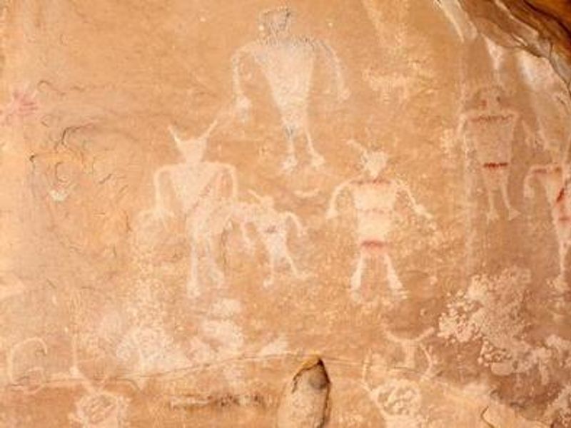 Petroglyph panel in Dinosaur National Monument.