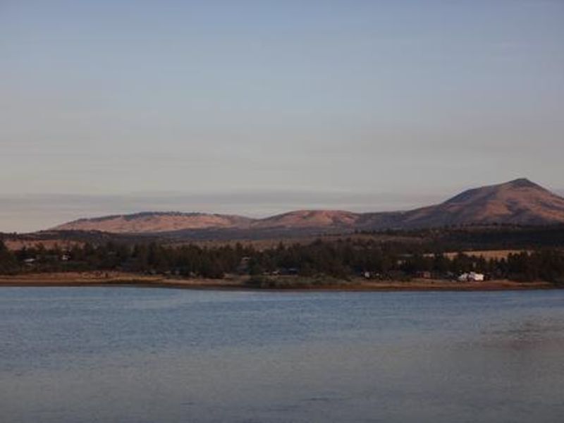 View of South Shore Group Campground from across Haystack Reservoir.