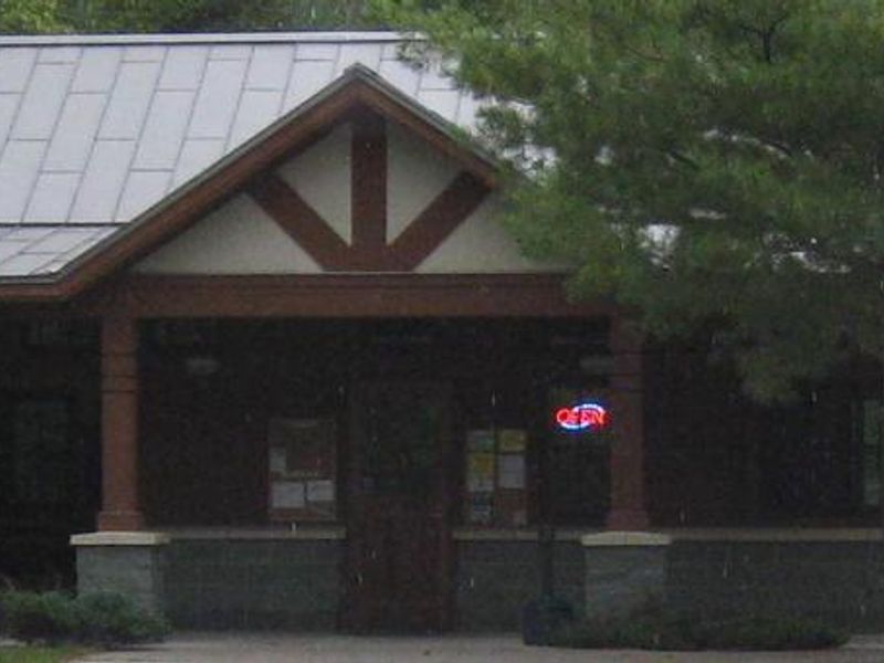 Fall Lake Campground entrance building.