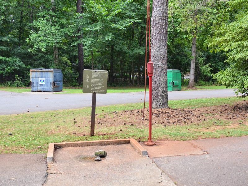 Victoria Campground Dump Station Near Campsite #58.