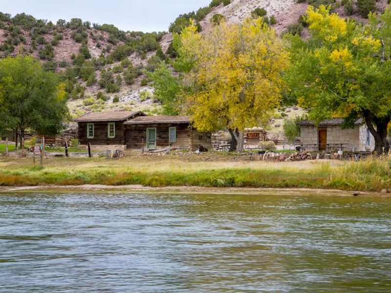 The Historic John Jarvie Ranch in Browns Park across the river from Bridge Hollow Campground