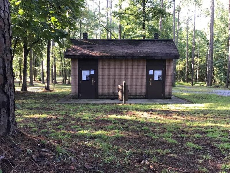 A photo of bathroom facility at Collins Creek Campground (SC)