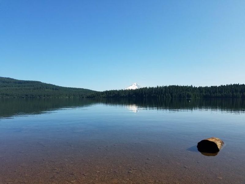 View of Mount Hood from Hoodview Campground