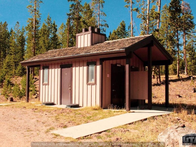 Bridger Lake Campground vault restroom
