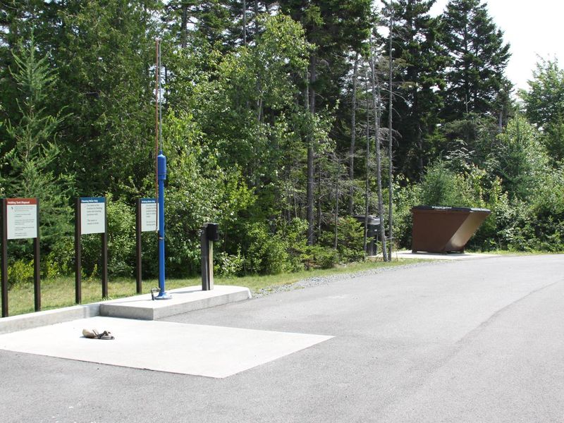 Dump station and dumpster