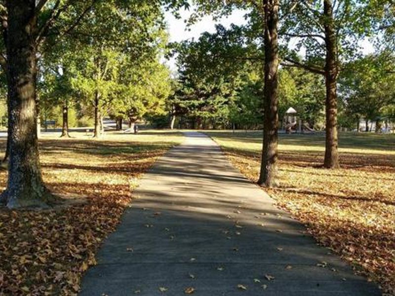 Bike Path and Playground at Dam West Day Use Area