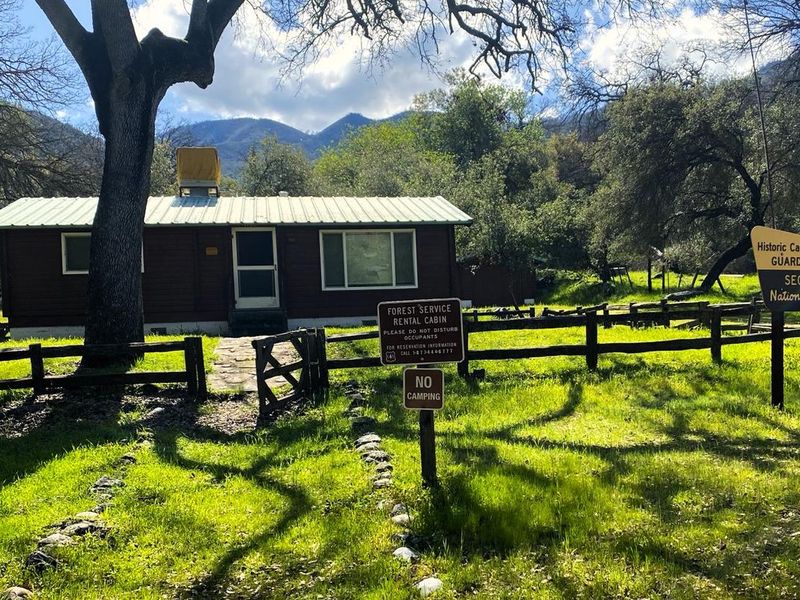 The Front view of Four and a Half Cabin, Sequoia National Forest