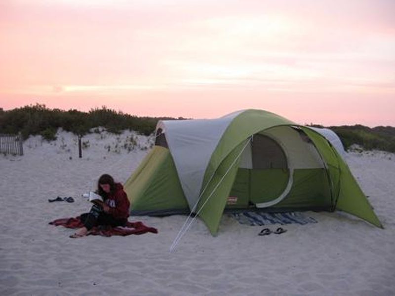 Oceanside campground sites enjoy the sight, smell, and sound of the unceasing wave activity.