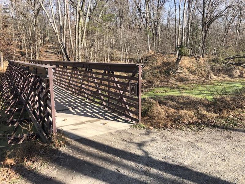 Water across bridge, towards MacArthur Blvd