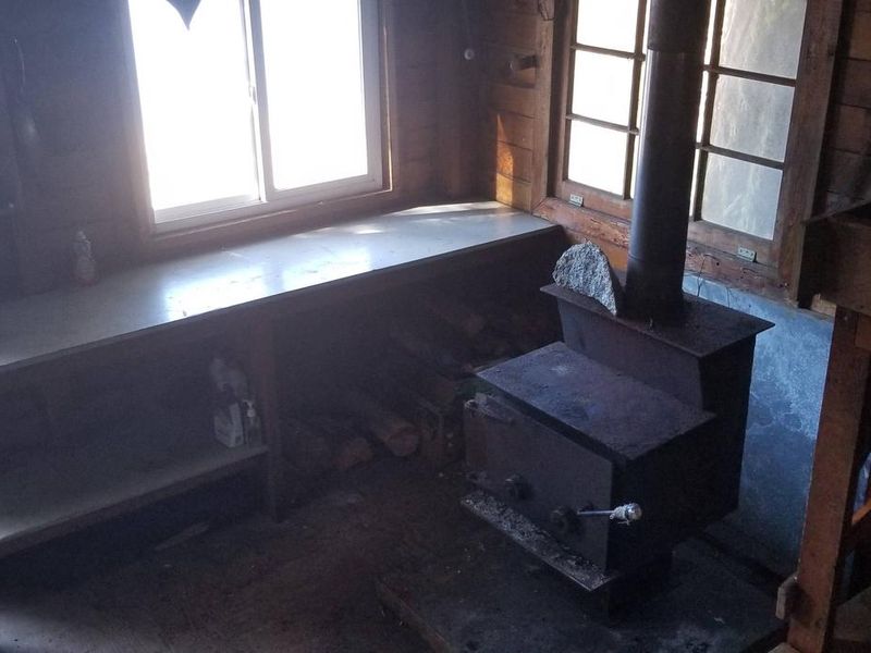 Interior of Salmon Bay Lake Cabin.