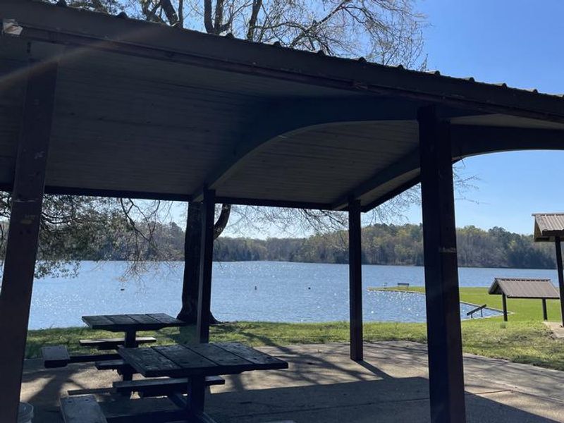 Day Use Pavillion view of Swimming Area