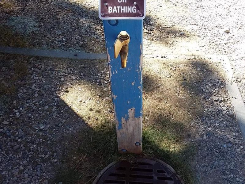 Campground water spigot