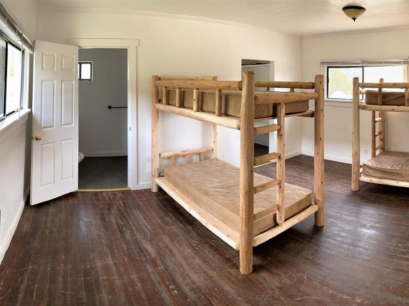 Orange Olsen Cabin Bedroom