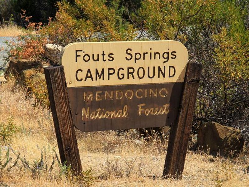 Fouts Campground Sign