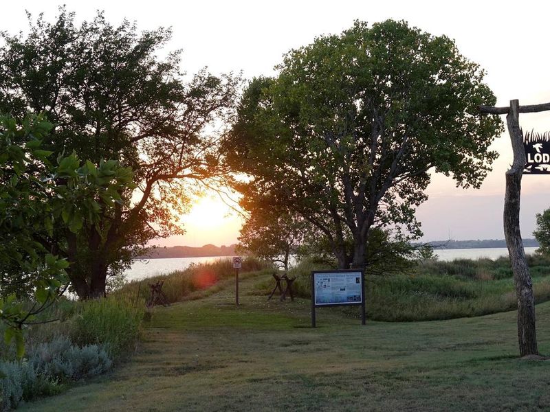 Loder Point Wetland Trail head. 