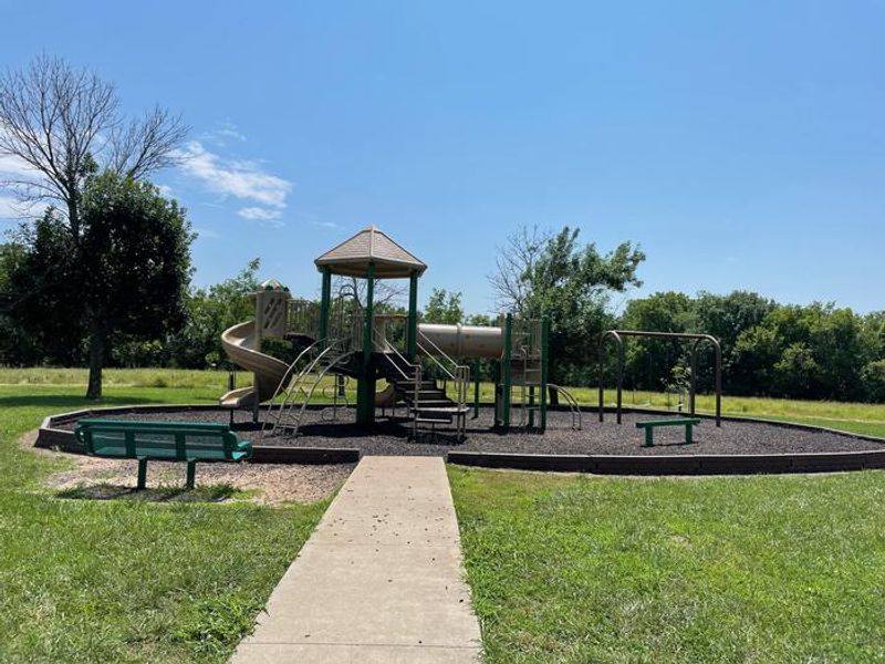 Playground located near the main entrance in Cedar Ridge Campground 