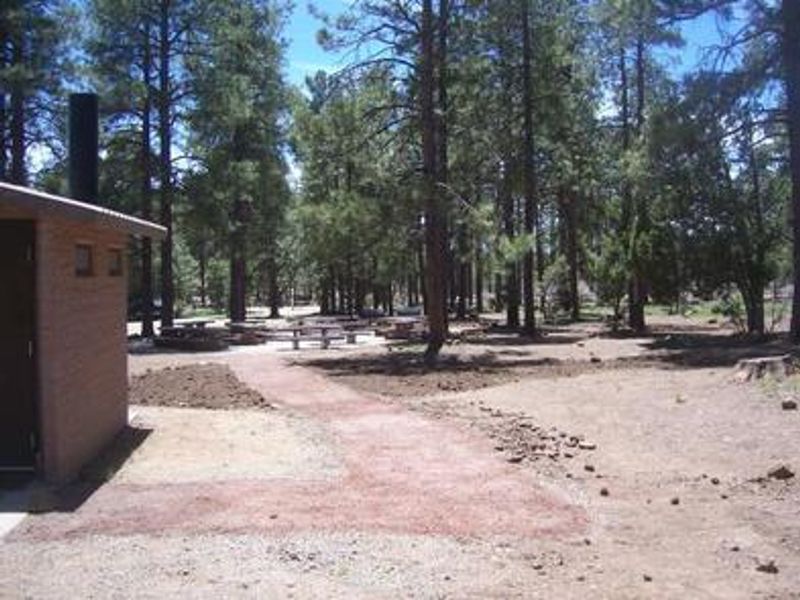Restroom and accessible walkway