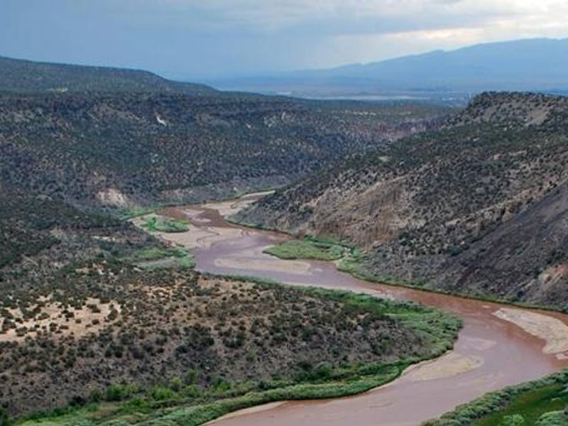 Rio Grande River at Bandelier National Monument 