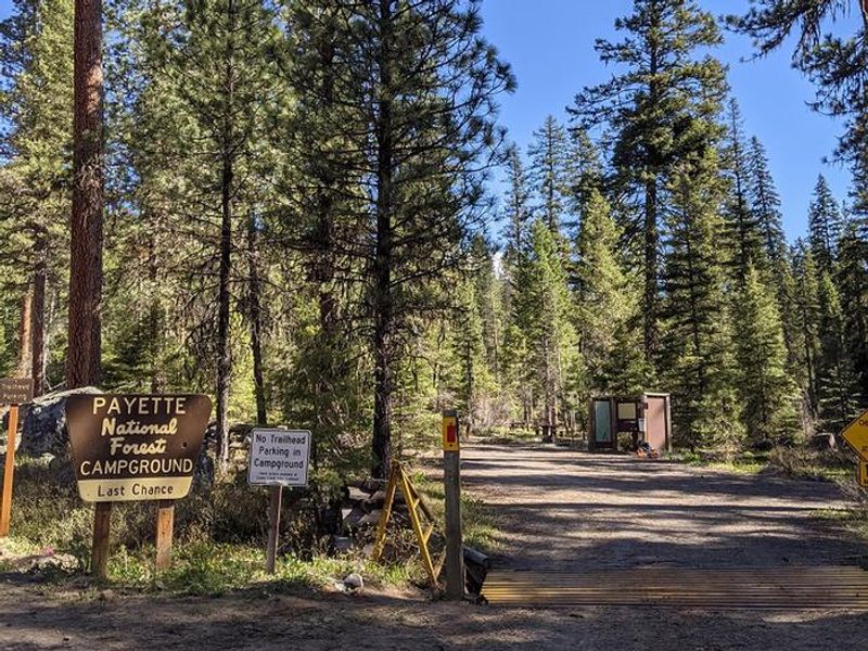 Entrance to Last Chance Campground