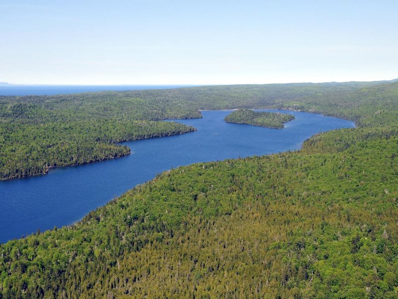 Beaver Island is located in the center of Washington Harbor.