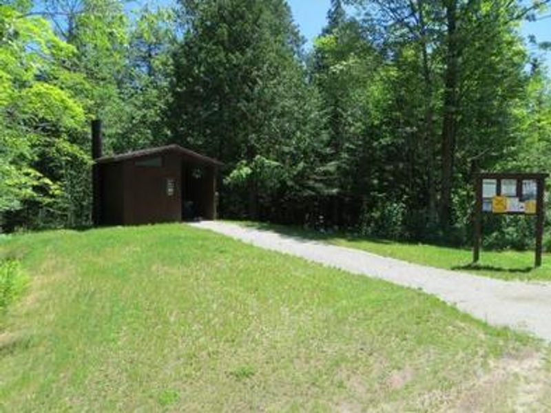 Restrooms located at the Flowing Well Campground