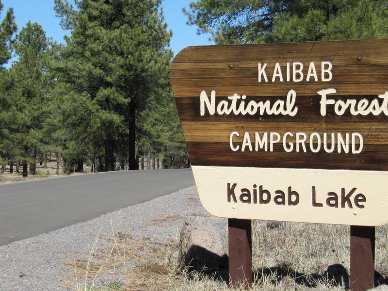 Kaibab Lake Campground Entrance Sign