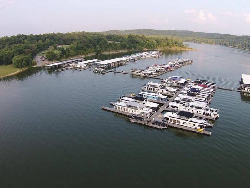 Emerald Isle Marina located about 2 miles from the campground