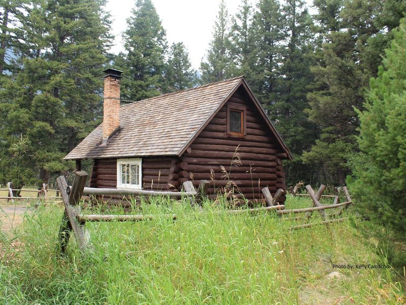 View of cabin from the back 