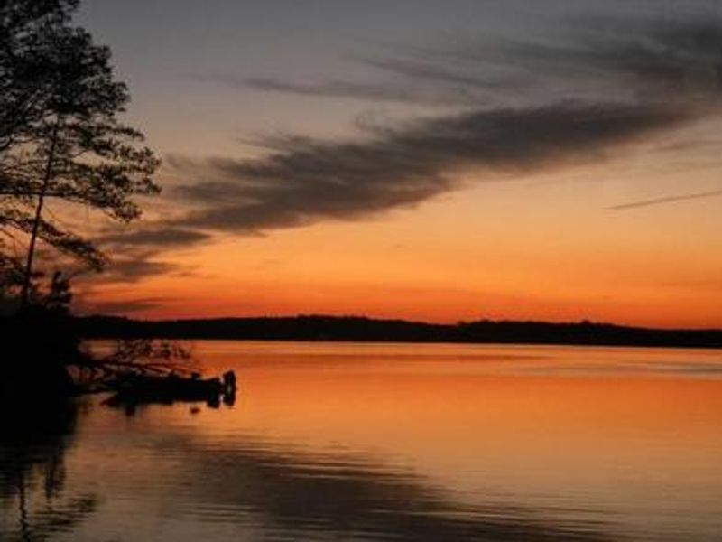 Sunset view at Holiday Campground