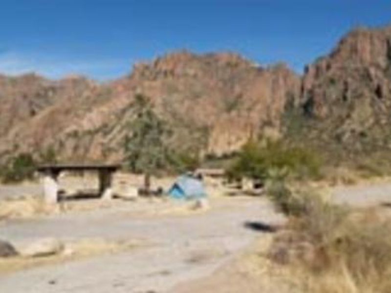 CCC shade shelter at the campsite