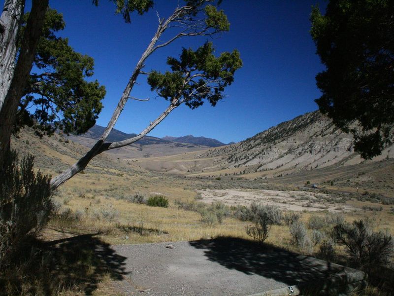 Mammoth Campsite #34, looking northward