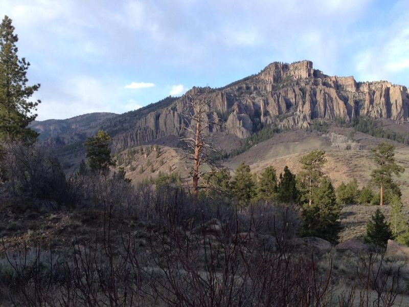 Sunset view from Ponderosa Campground