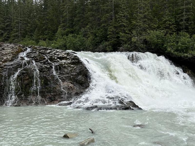 Waterfall Near Cabin