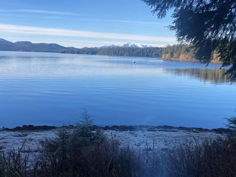 Fish Creek Cabin view and mooring