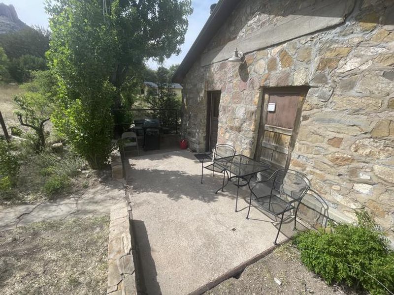 Back patio of Portal CCC House.
