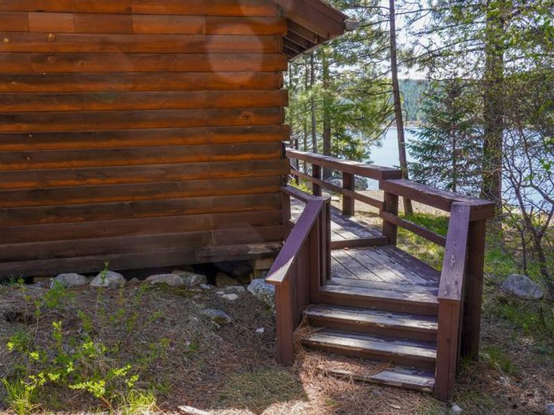 Stairs on West Side of Woods Cabin