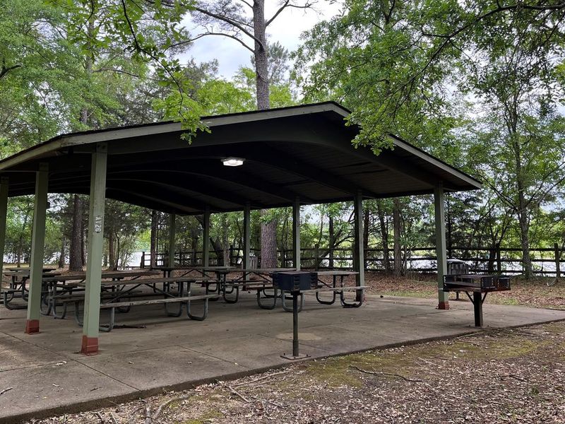 Pickensville Day Use Shelter is tucked away in the town of Pickensville, Alabama.