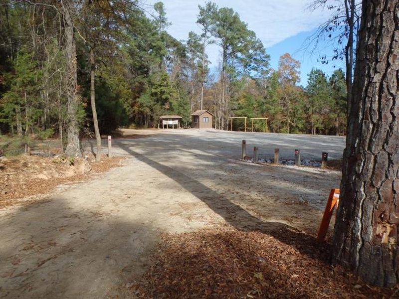 Bussey Point parking and check station