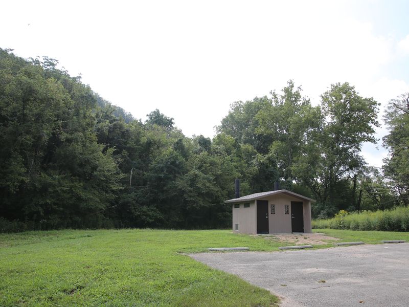 Powder Mill offers a restroom building year-round.