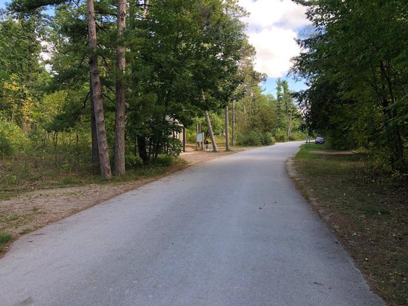 Sleeping Bear Heritage Trail running through D.H. Day Campground west to east